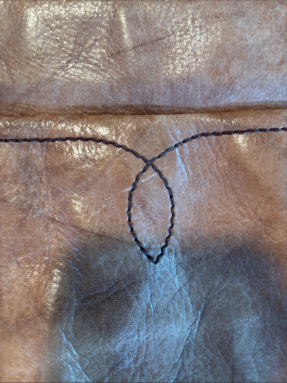 Frye Chestnut Brown Leather Shoulder Crossbody - Picture 9 of 12